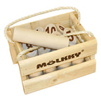 Tactic - Tactic mölkky – vang- en werpspel - origineel fins houten werpspel in luxe houten draagkist – duurzaam berkenhout – met gratis score-app