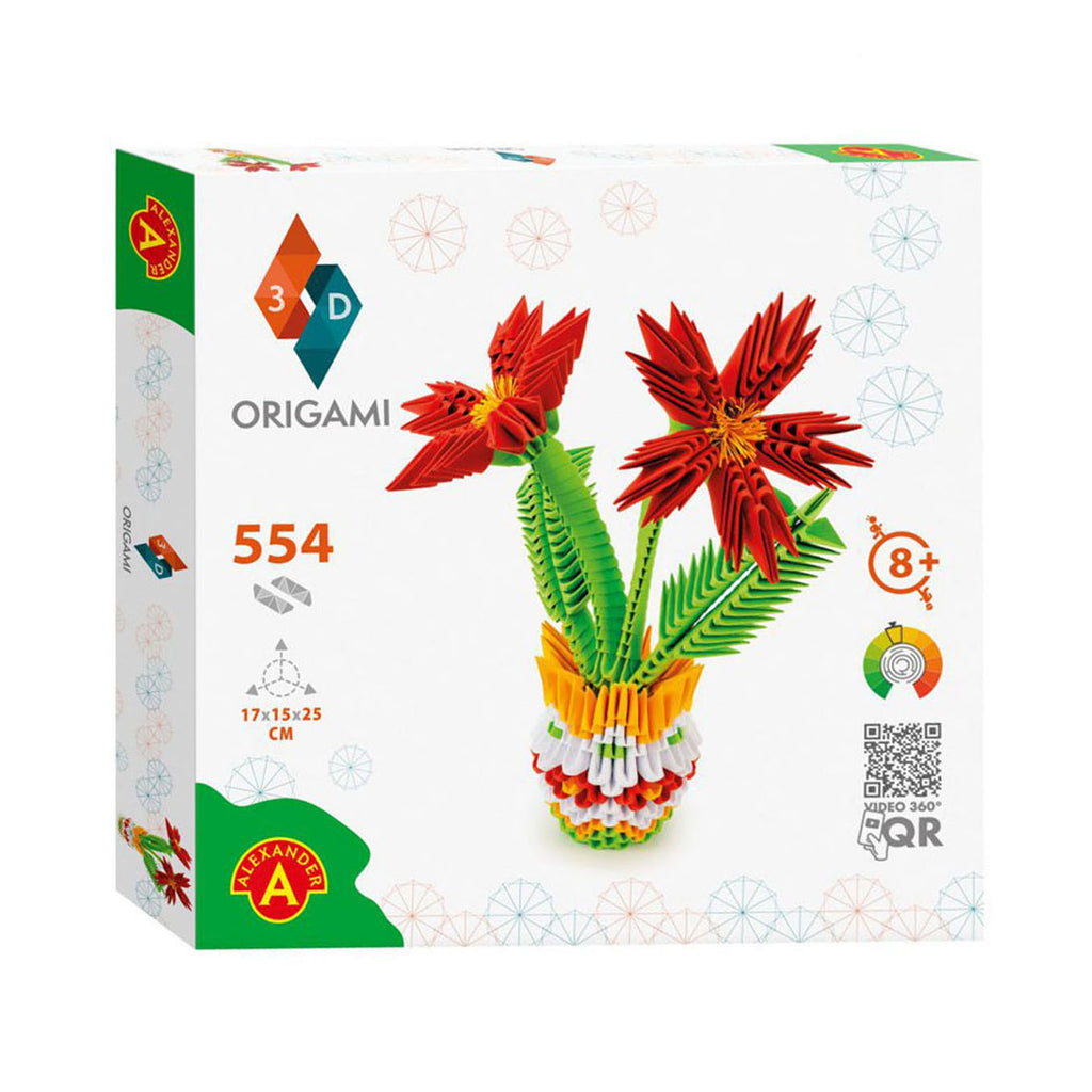 Alexander toys origami 3d - bloemenvaas, 554dlg.