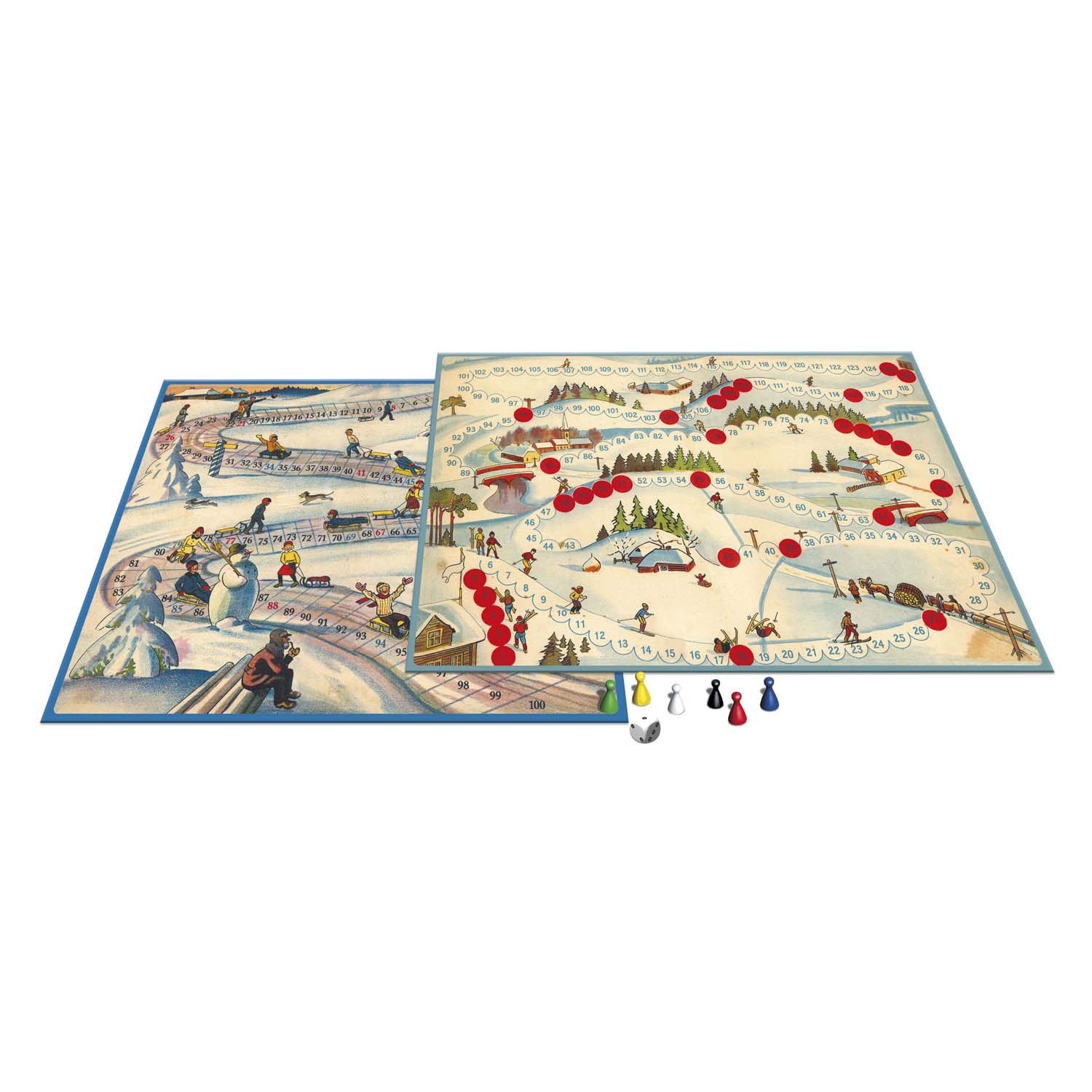 Selecta - Selecta Bordspel spellen van toen - sleetje rijden/ski club