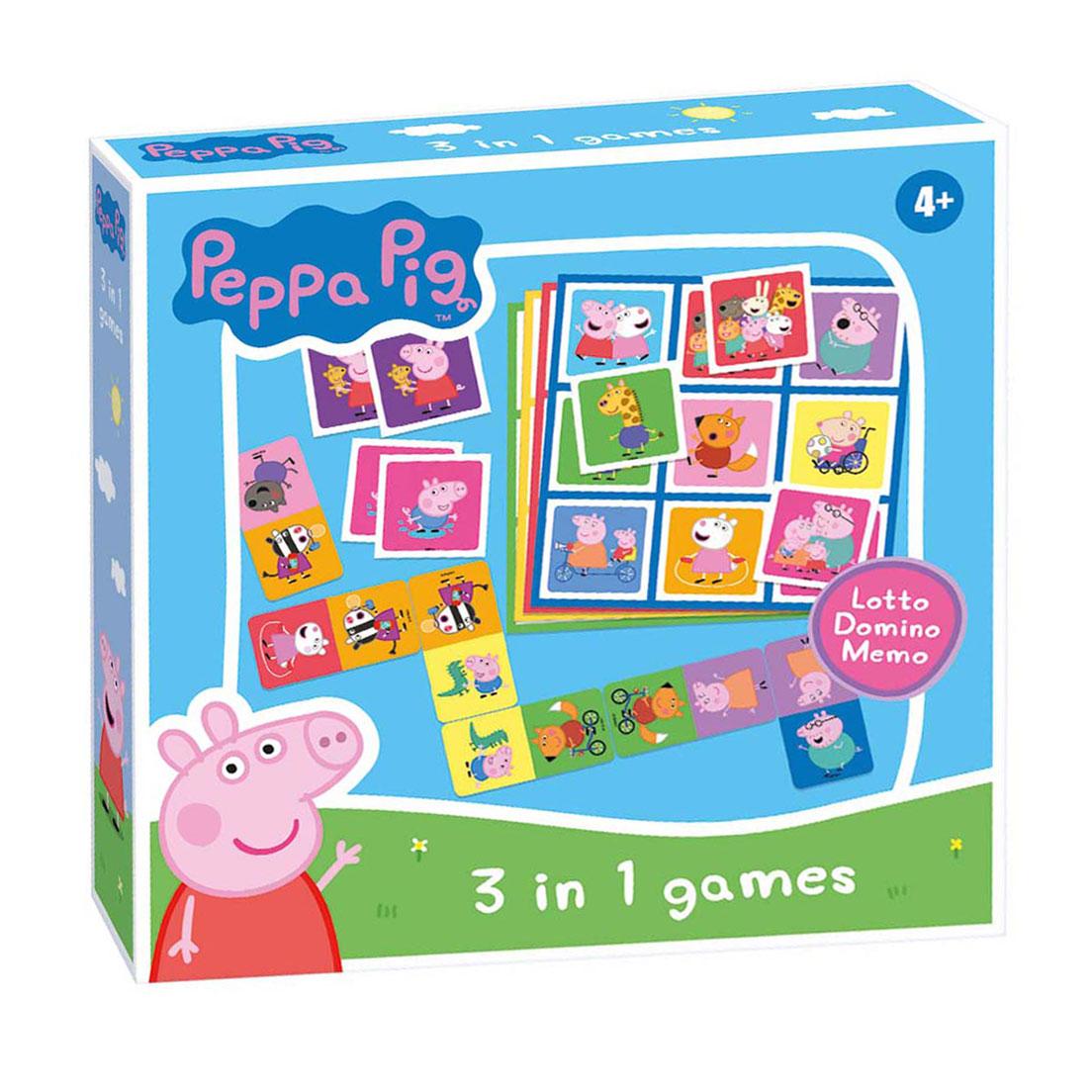 Selecta - Selecta Peppa pig 3n1 memo lotto domino