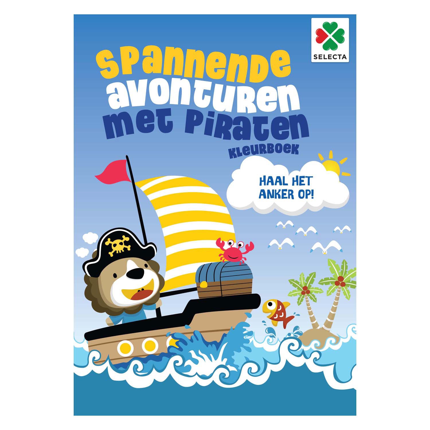 Selecta - Selecta Spannende avonturen met piraten kleurboek