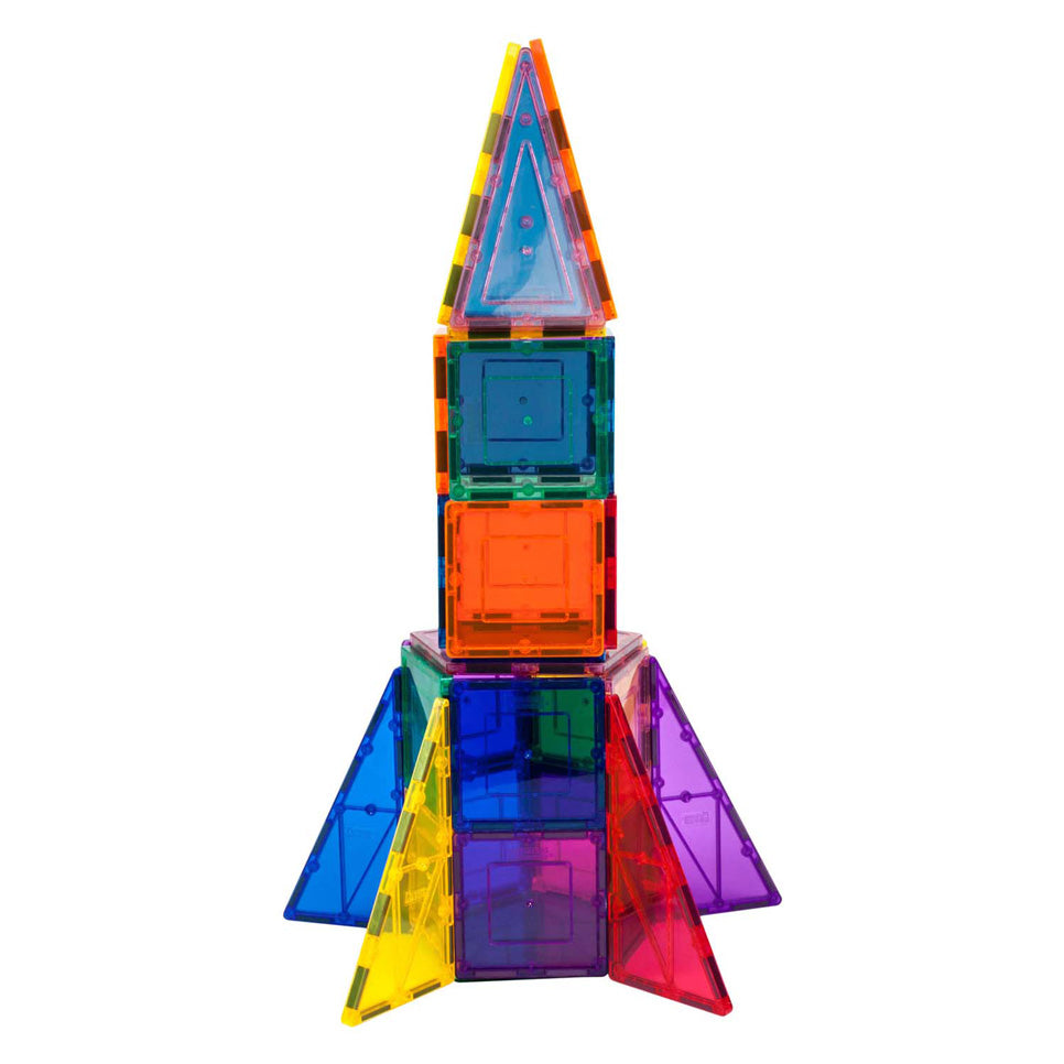Picasso Tiles - Picasso Tiles Tactic - constructiespeelgoed - magnetic tiles - magnetische tegels - rocket booster - stem speelgoed - creatief bouwspeelgoed - 32-delig - vanaf 3 jaar