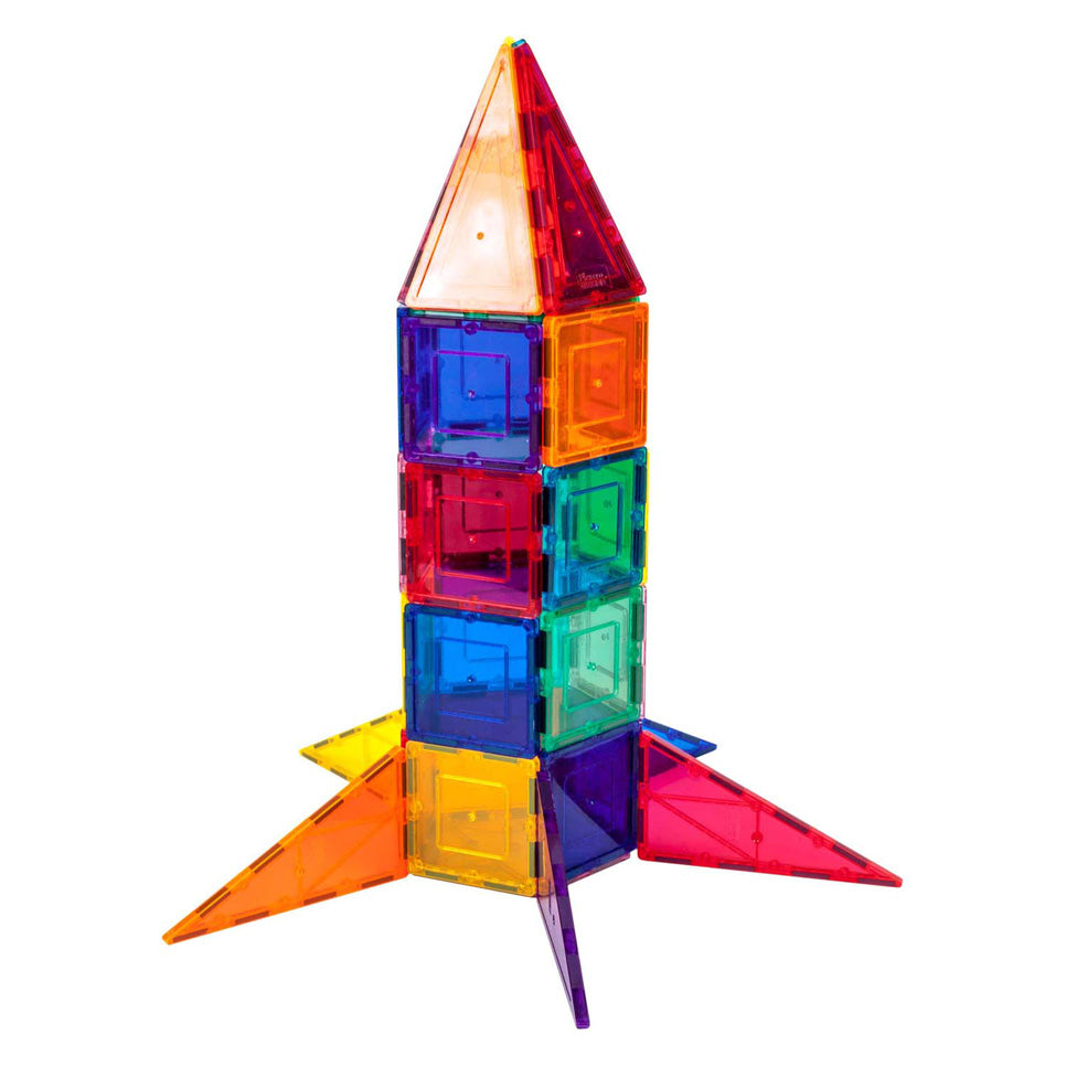 Picasso Tiles - Picasso Tiles Tactic - constructiespeelgoed - magnetic tiles - magnetische tegels - rocket booster - stem speelgoed - creatief bouwspeelgoed - 32-delig - vanaf 3 jaar