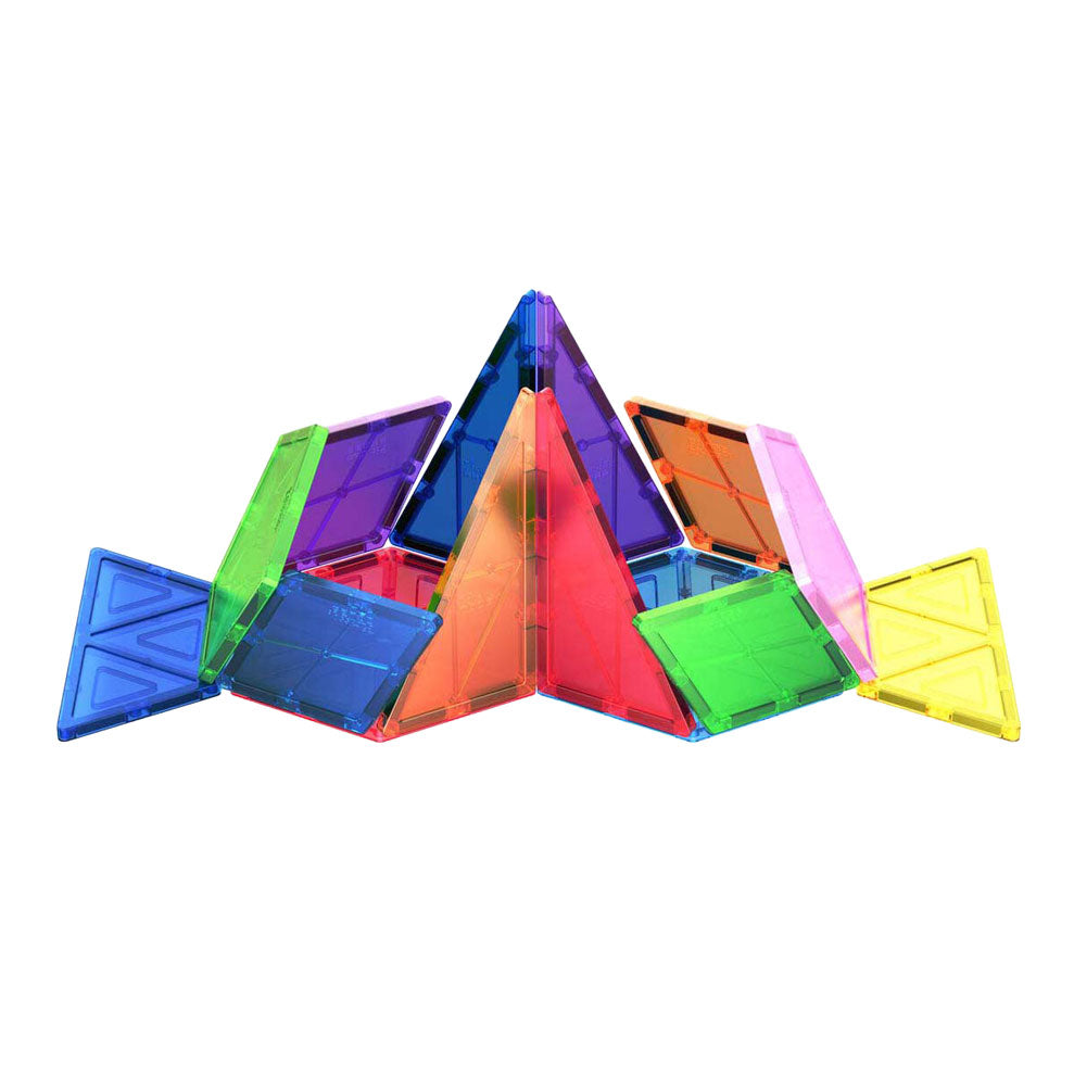 Picasso Tiles - Picasso Tiles Tactic - constructiespeelgoed - magnetic tiles - magnetische tegels - geometry set - stem speelgoed - creatief bouwspeelgoed - 16-delig - vanaf 3 jaar