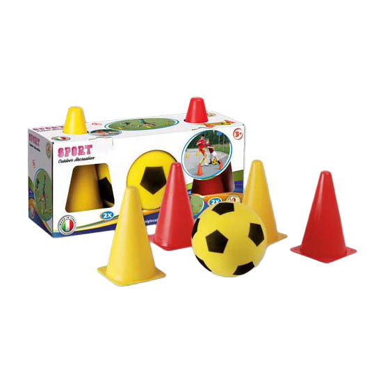 Androni soft voetbal met 4 pionnen
