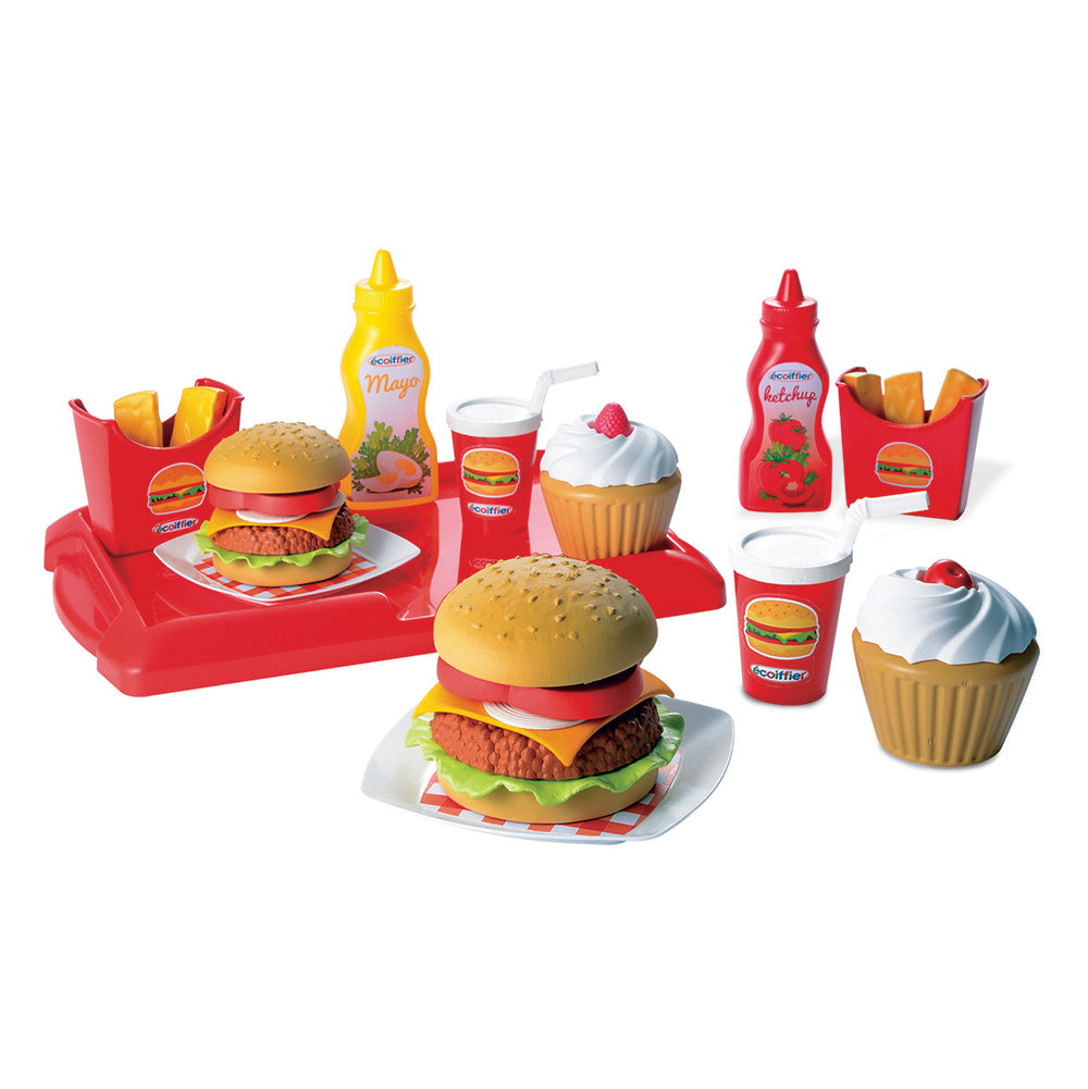 Écoiffier ecoiffier 100% chef hamburgerset - 25dlg.