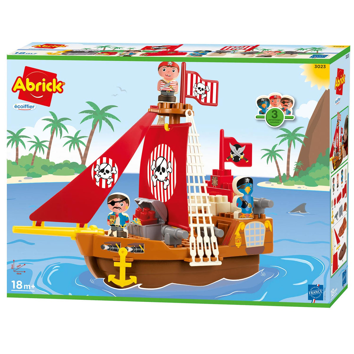 Ecoiffier Abrick - piratenschip