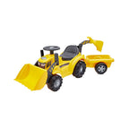 Ecoiffier - looptractor met voorlader en wagen