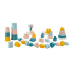 Abrick - Buitenband babyspeelgoed 4in1 speelset in opbergbox - 41dlg.