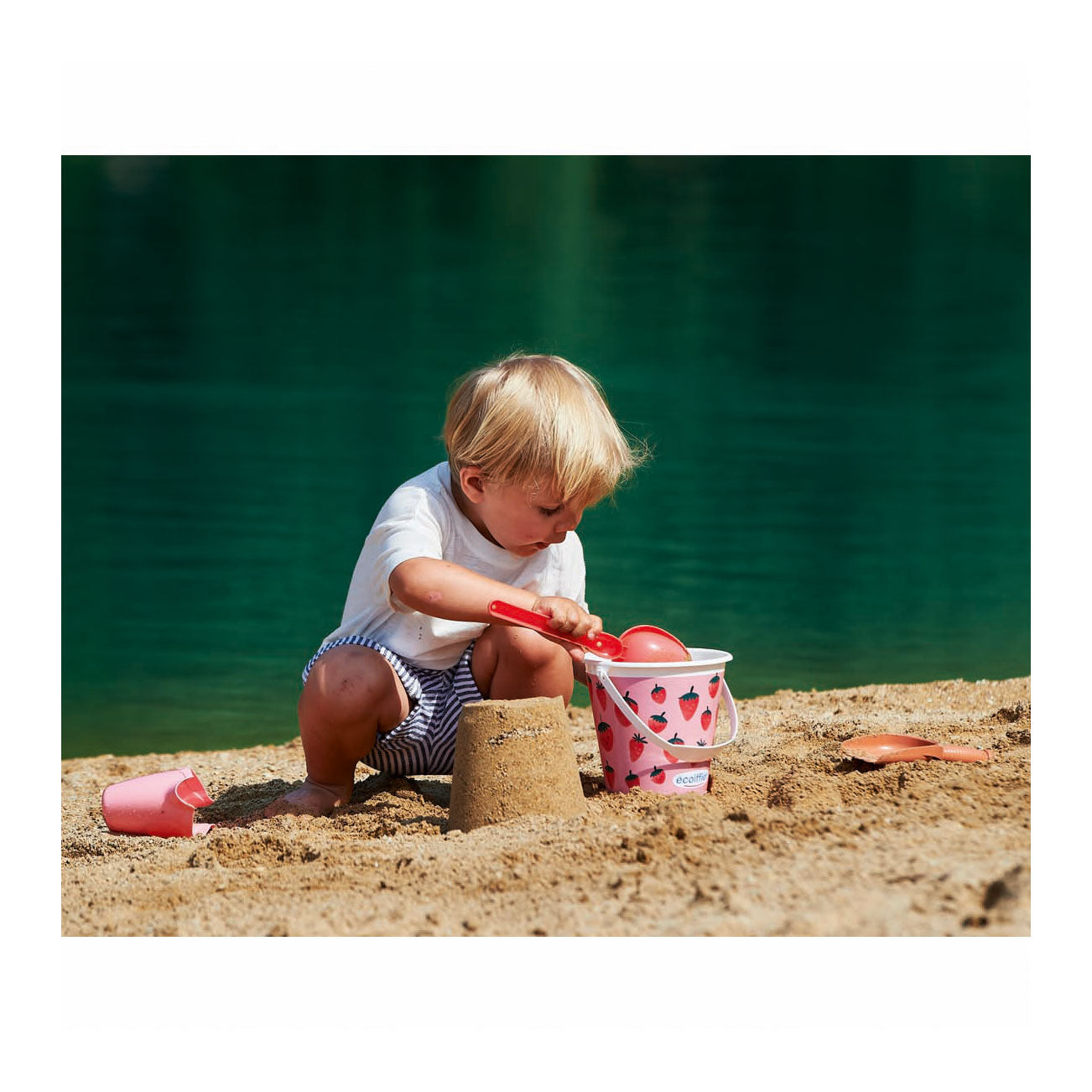 Ecoiffier - strandset aardbei - 6dlg.