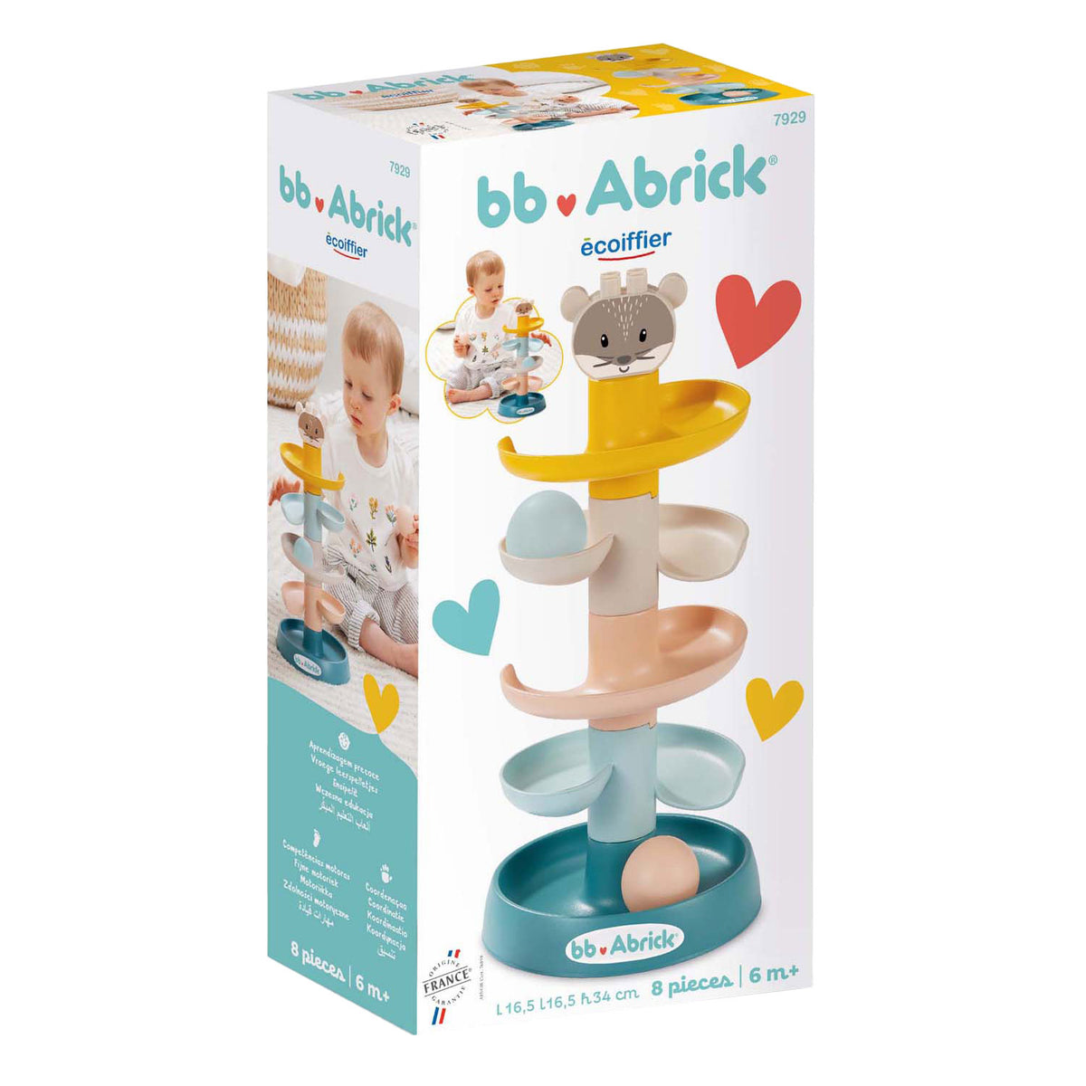 Écoiffier - Écoiffier Buitenband abrick baby ballentoren - 8dlg.