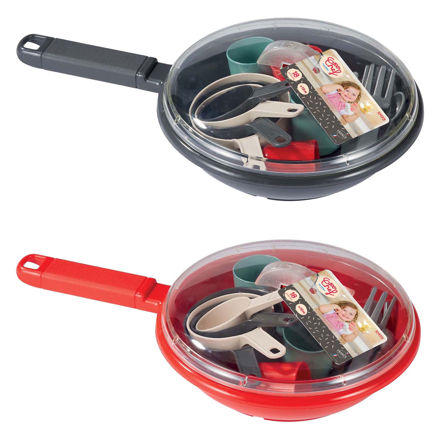 Écoiffier ecoiffier 100% chef servies en bestek in pan - 19dlg.