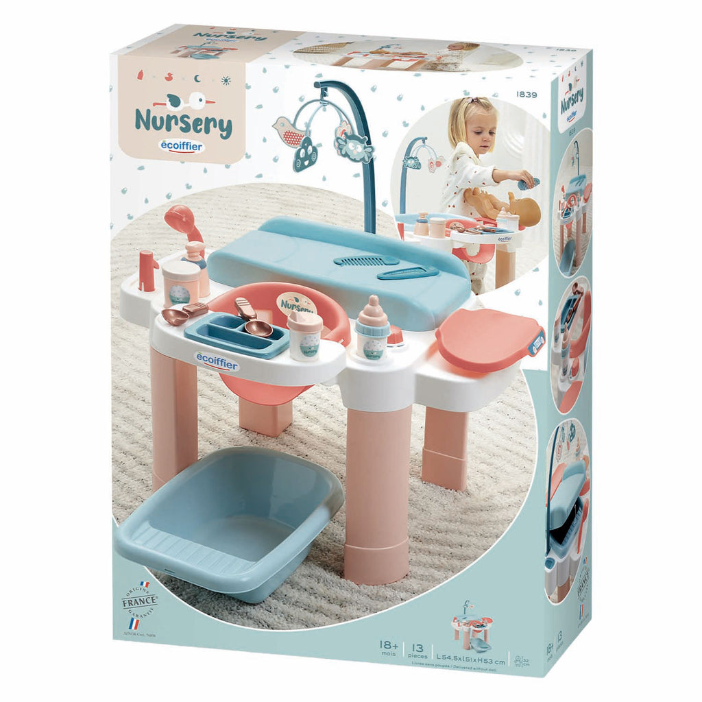 Ecoiffier nursery verzorgingsset - 13dlg.