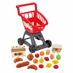 Ecoiffier 100% chef winkelwagen met boodschappen