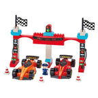 Ecoiffier - abrick bouwblokken formule 1 grand prix met 3 voertuigen