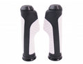 Edge handvatset scooter bromfiets anatomic - zwart wit