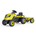 Smoby farmer xl traptractor met trailer groen