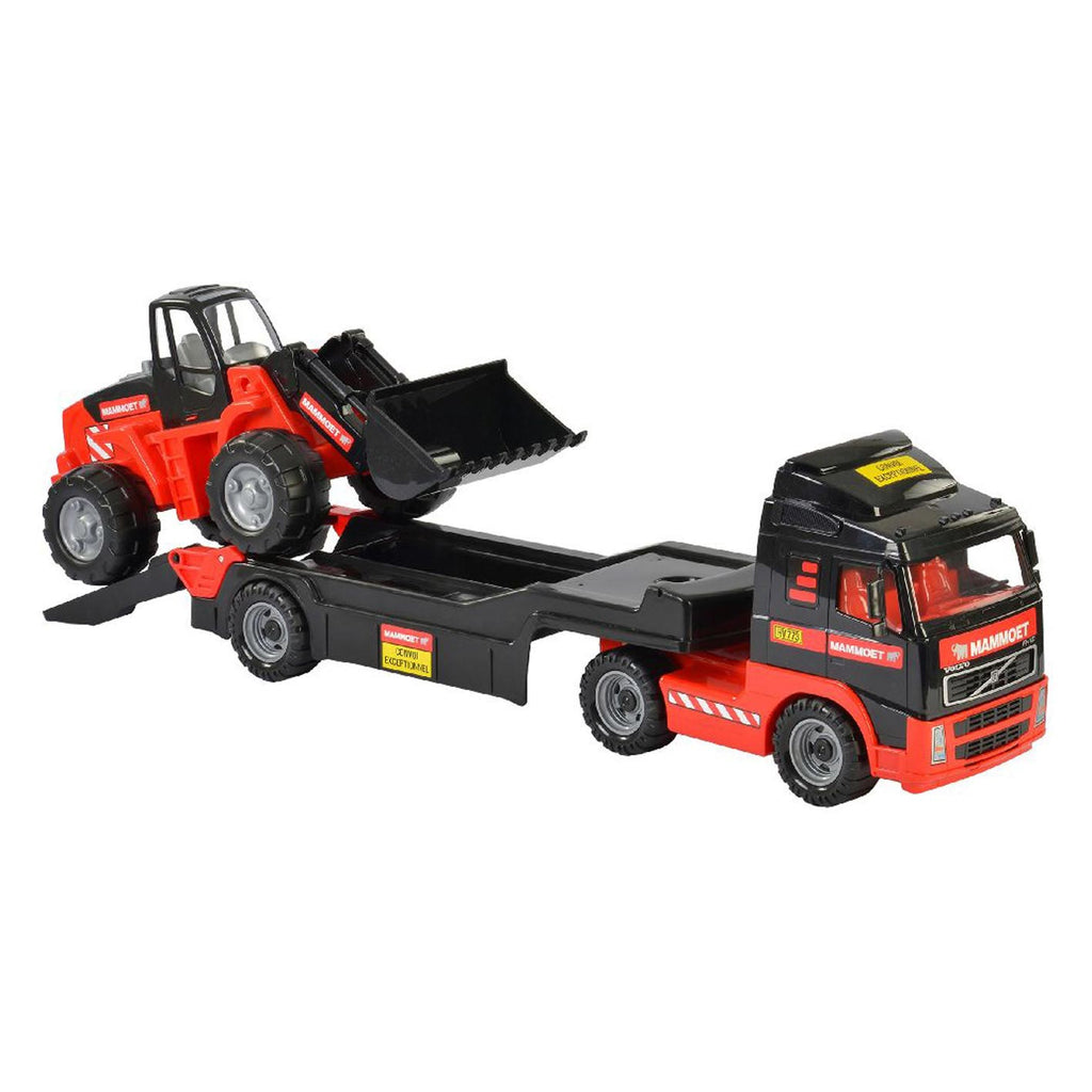 Mammoet Toys - Toys Cavallino mammoet vrachtwagen met aanhanger en graafmachine