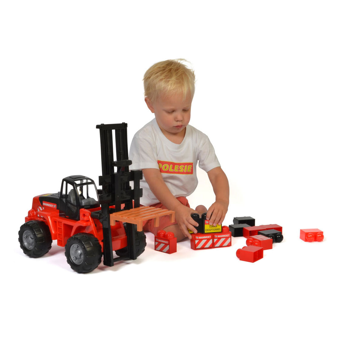 Mammoet Toys - Toys vorkheftruck + stenen