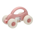 Cavallino - Cavallino Peuter speelgoedauto met rammelaar - pastel roze
