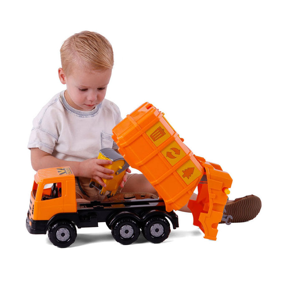 Cavallino - Cavallino xl vuilniswagen oranje 42cm