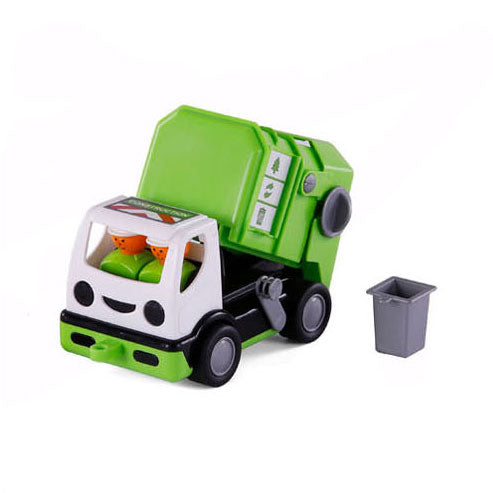 Cavallino mijn eerste vuilniswagen groen, 19cm