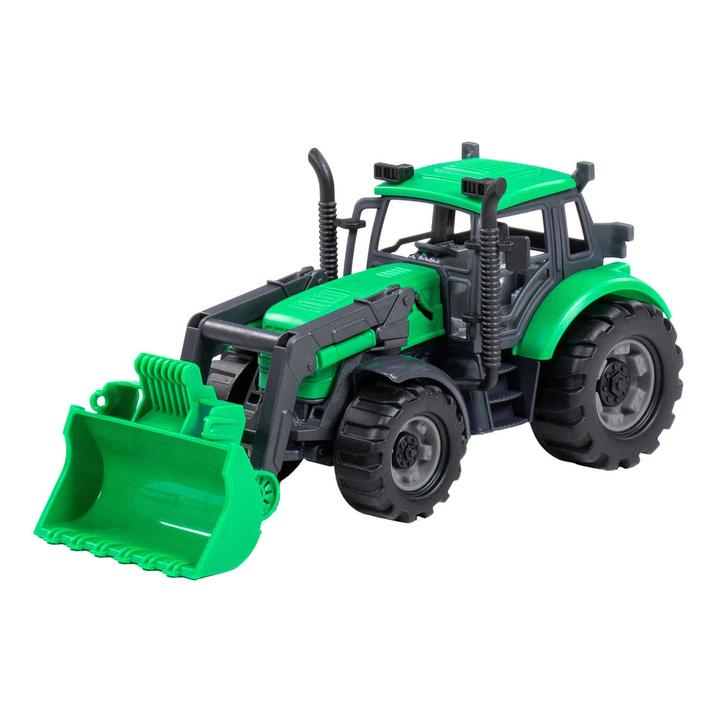 Cavallino - Cavallino tractor met shovel groen schaal 1:32
