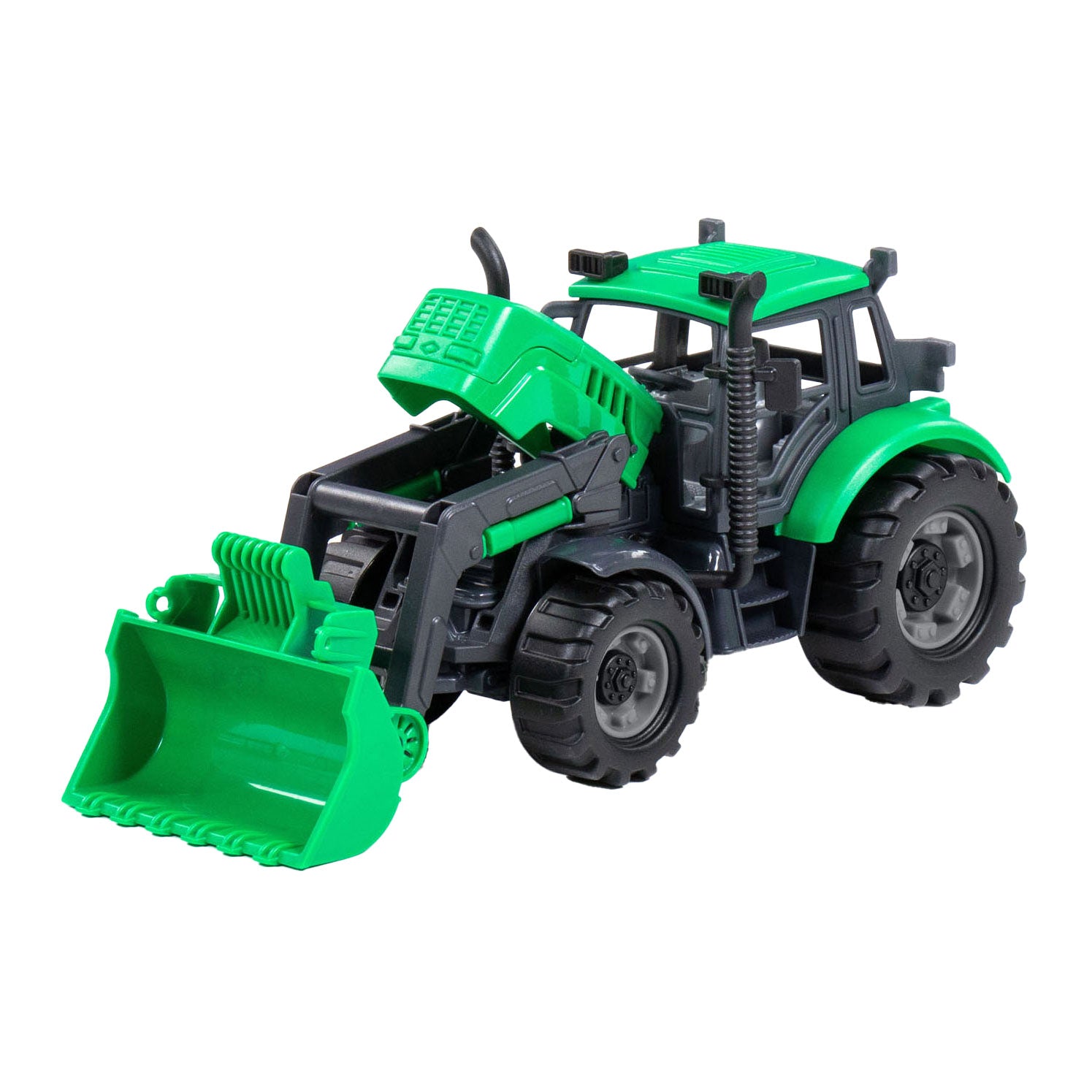 Cavallino - Cavallino tractor met shovel groen schaal 1:32
