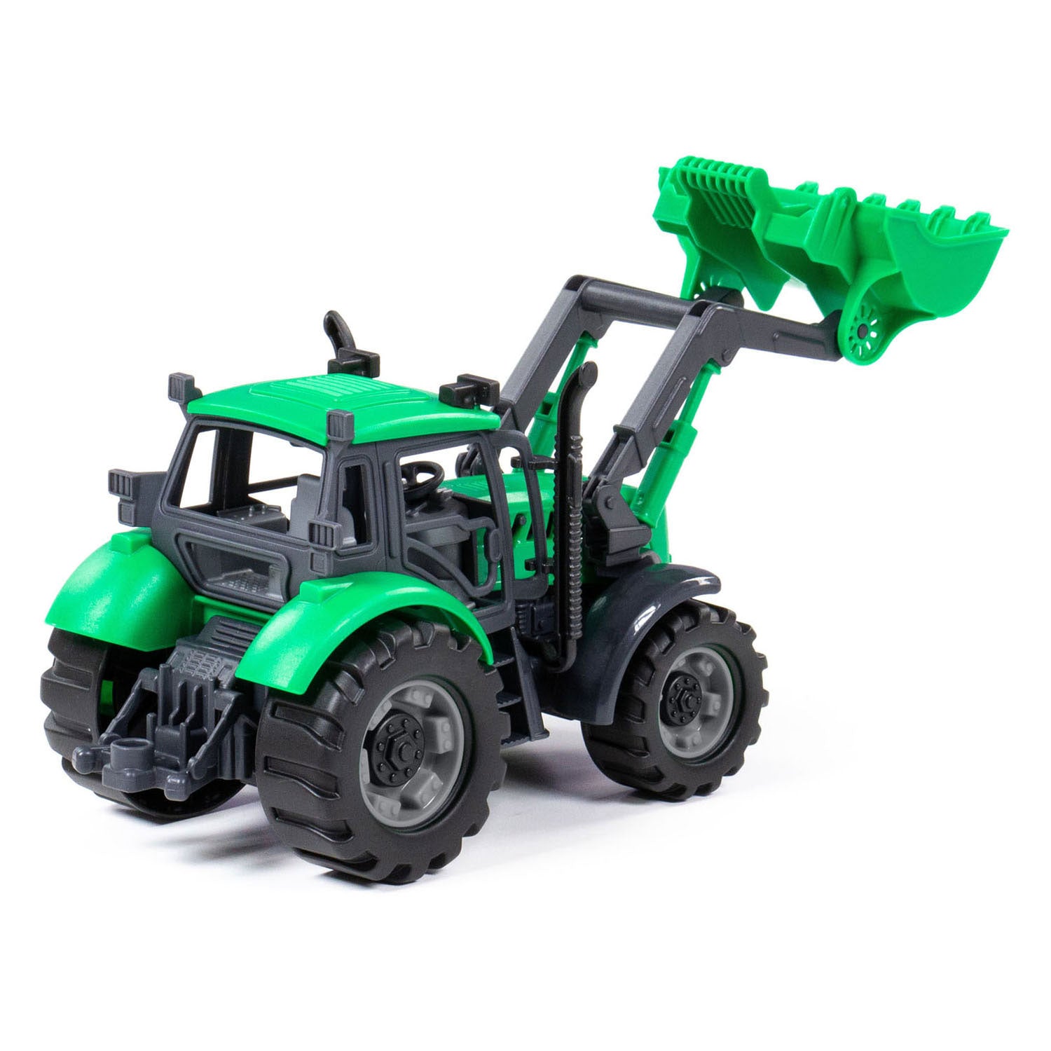 Cavallino - Cavallino tractor met shovel groen schaal 1:32