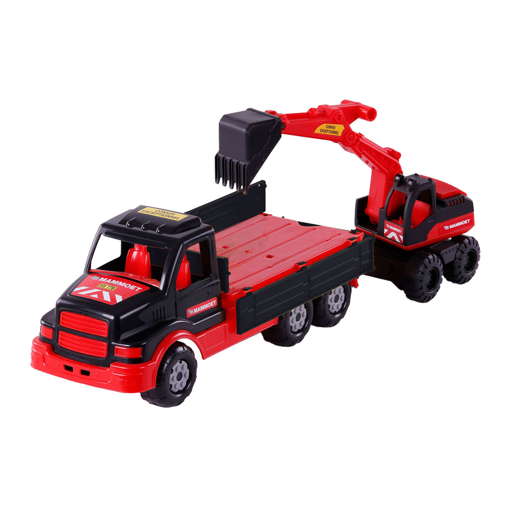 Cavallino mammoet torpedo vrachtwagen met graafmachine, 44,5cm
