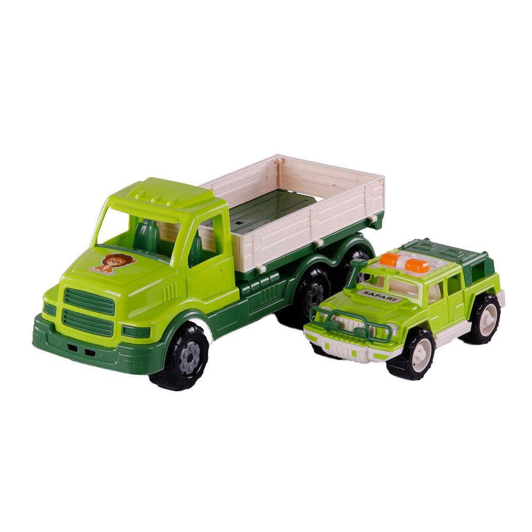 Cavallino - Cavallino xl torpedo vrachtwagen met survival jeep groen 445cm