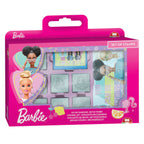 Mattel - Houten stempels notitieboekje en viltstiften barbie - 12dlg.