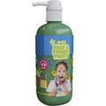 Natural face fingerpaint fles met pompje - groen, 1l