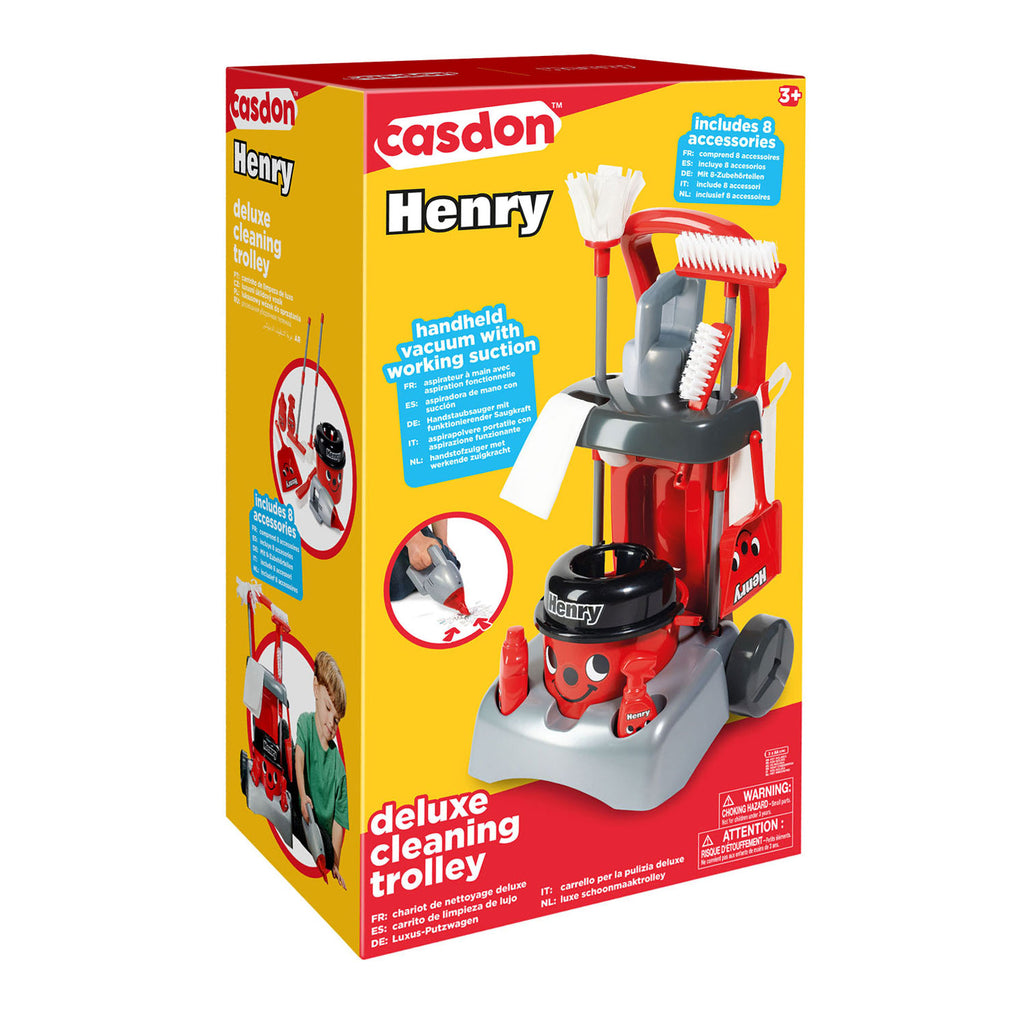 Casdon - Casdon schoonmaak trolley henry deluxe speelset