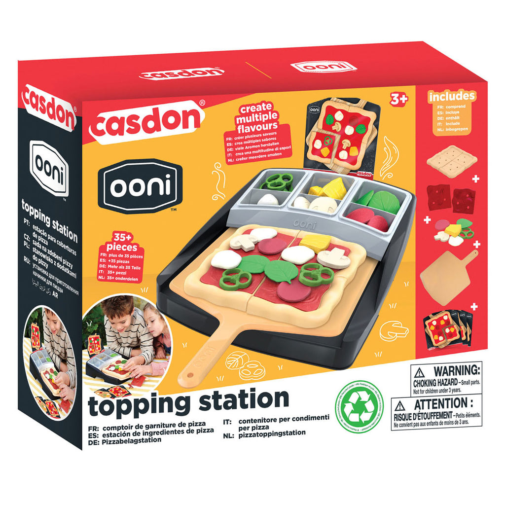 Casdon ooni-speelgoedpizzastation met vershoudbakjes
