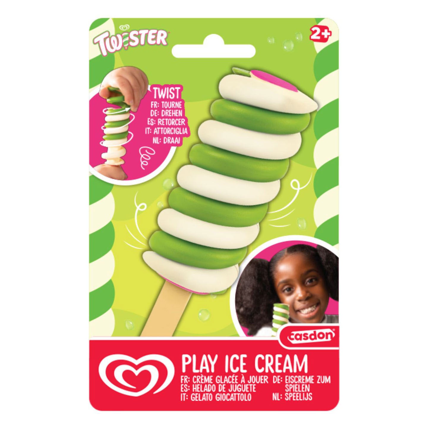 Casdon ola groene twister speelijs.