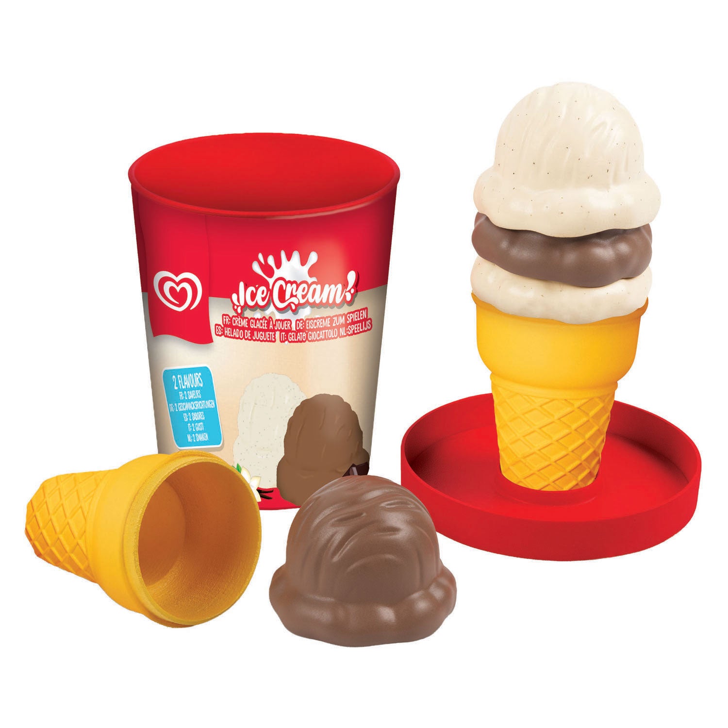 Casdon - Casdon ola speelijs emmer - vanille en chocolade