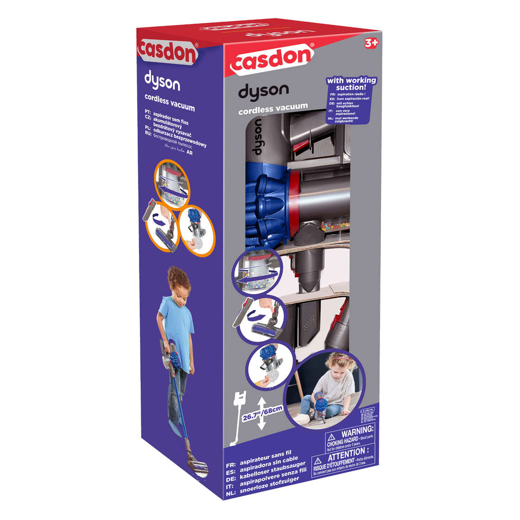 Casdon - Casdon dyson draadloze speelgoed stofzuiger - blauw