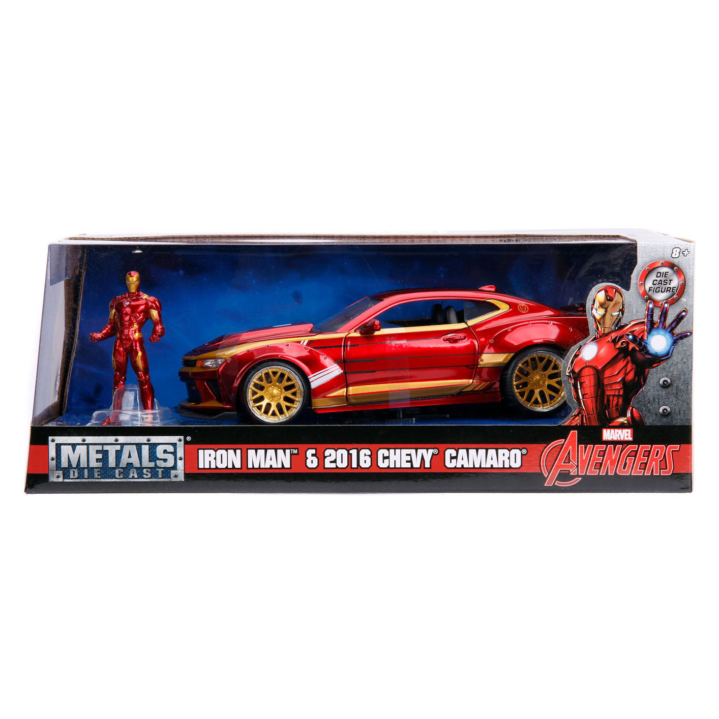 JADA - JADA marvel iron man 2016 chevy camaro ss 1:24