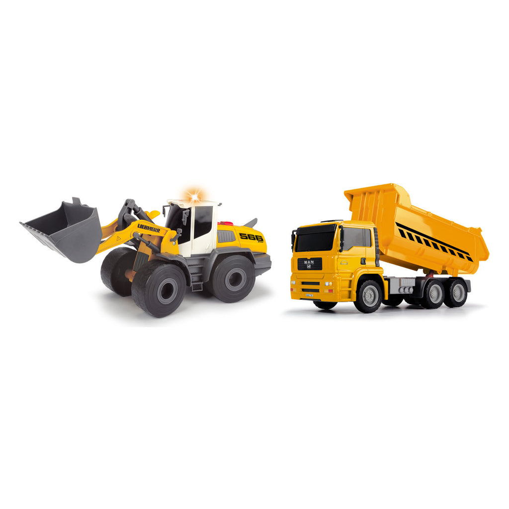 Dickie - Dickie constructievoertuigen set van 2