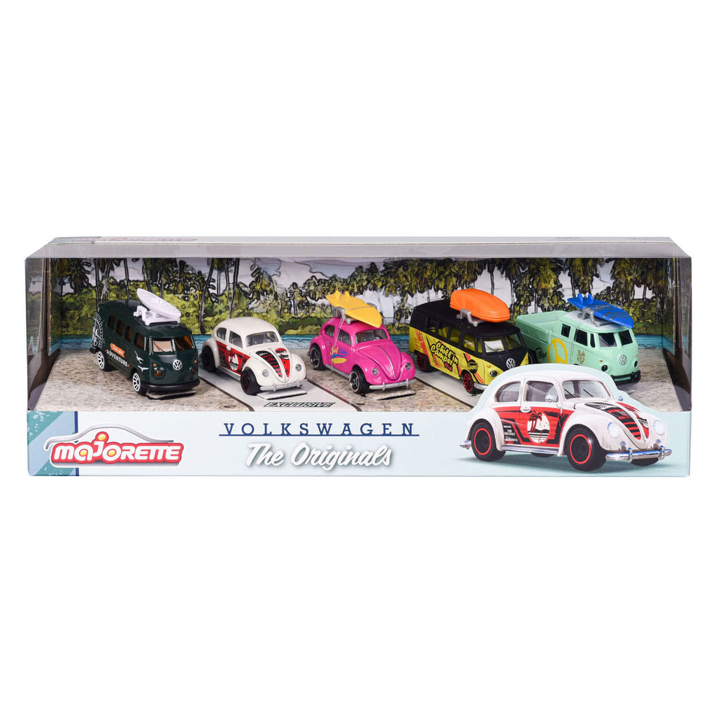Majorette - Majorette volkswagen the originals speelauto's 5st.