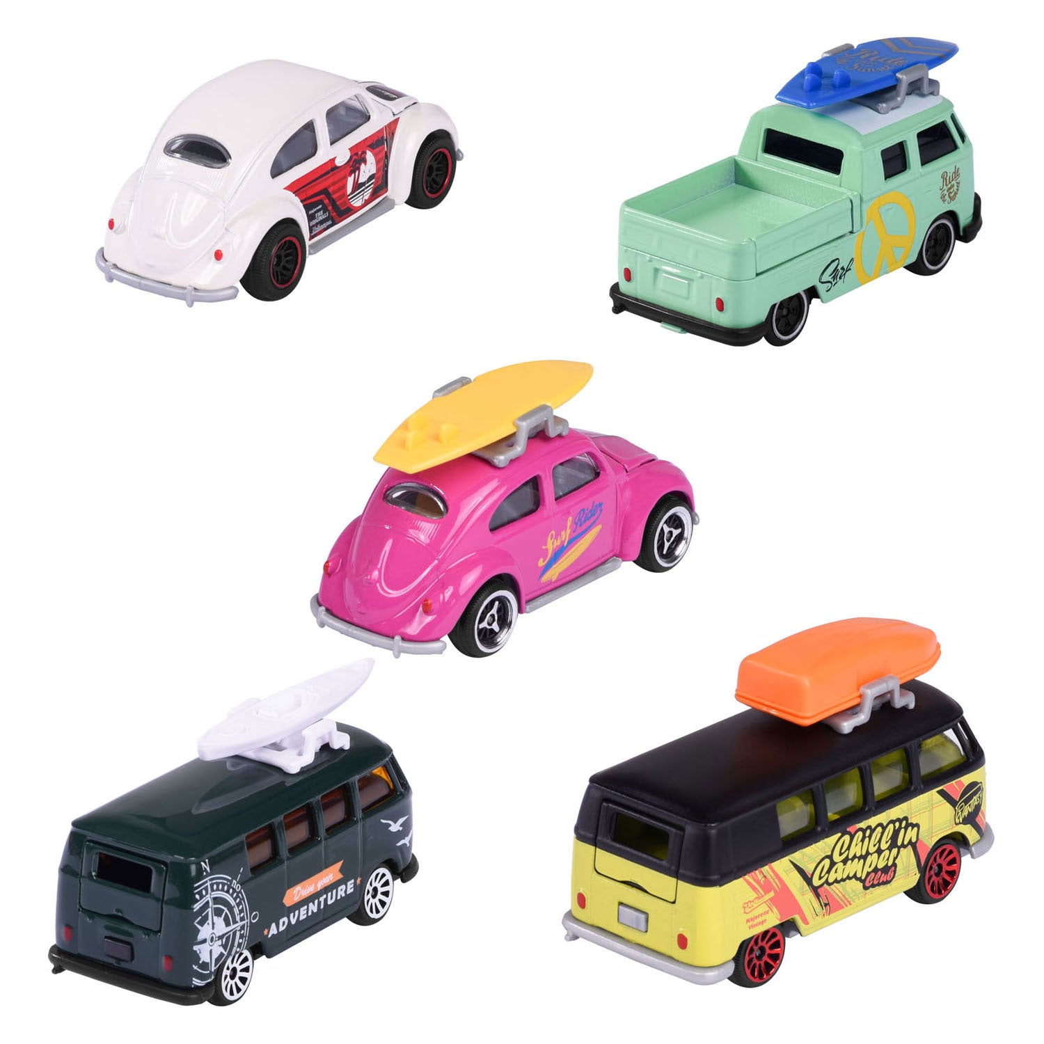 Majorette - Majorette volkswagen the originals speelauto's 5st.