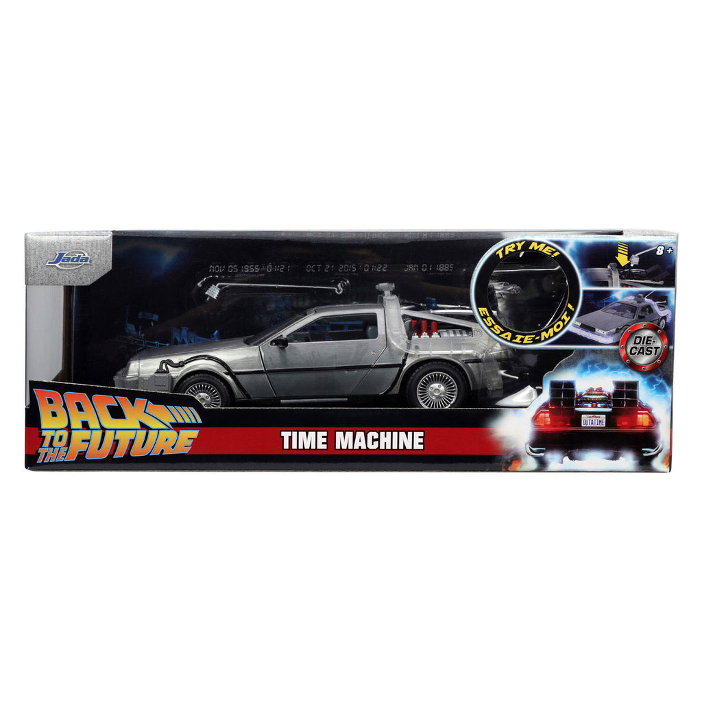 Jada die-cast time machine back to the future 1 auto 1:24