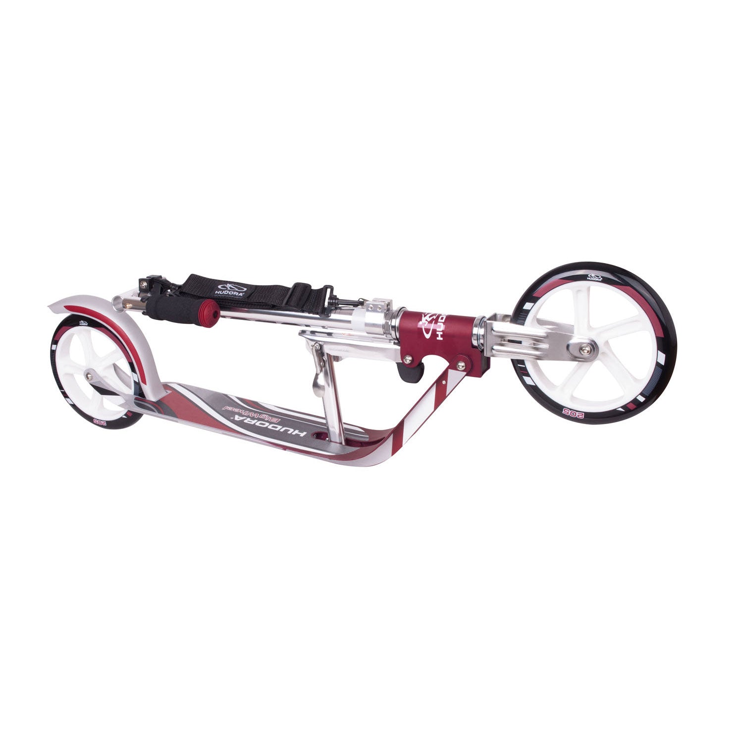 Hudora scooter big wheel rx205 step - magenta zilver