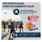 Hudora basketbalring metaal met netje