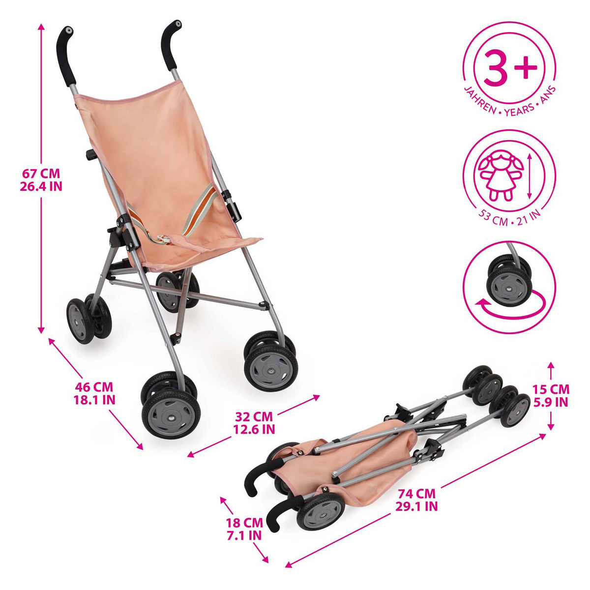 509 crew - buggy poppenwagen opvouwbaar