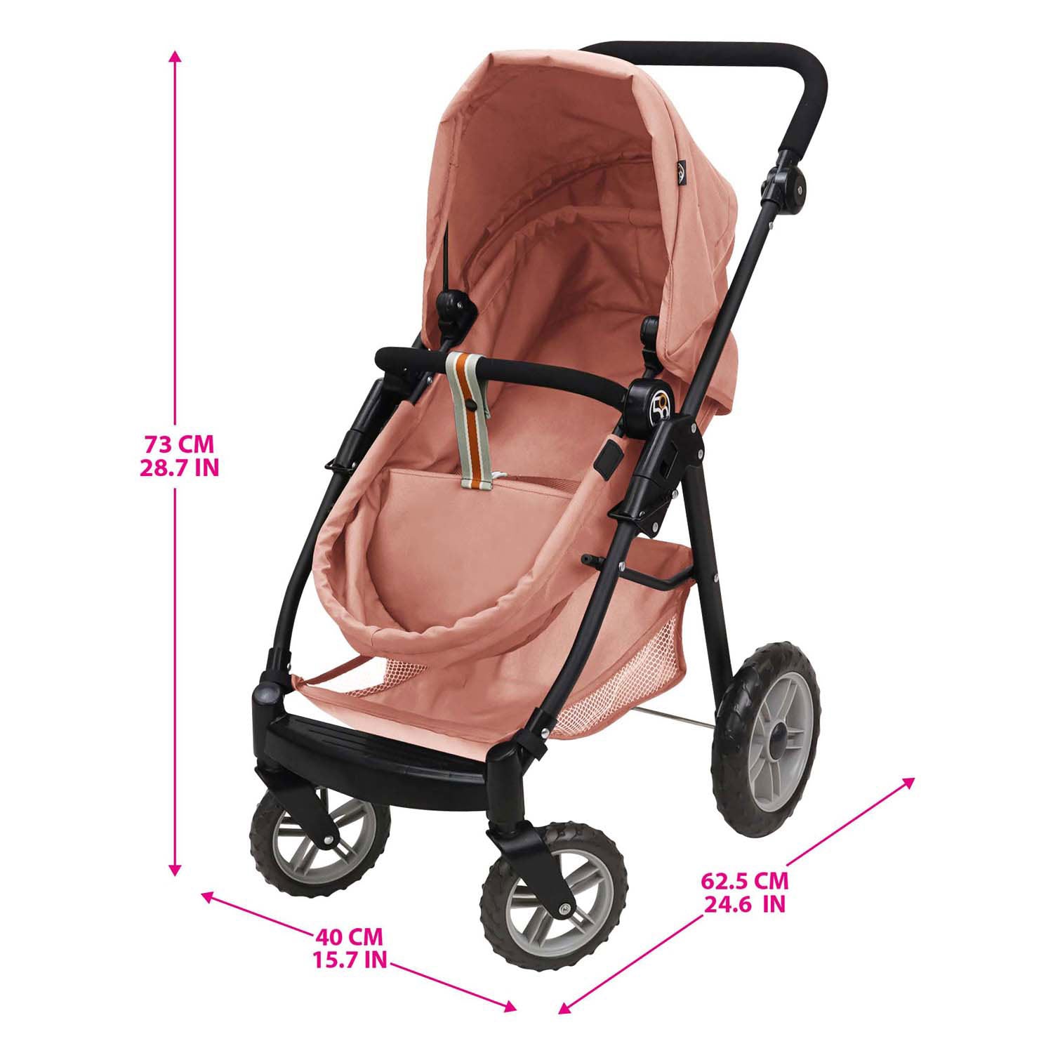 - 2-in-1 Poppenwagen - Roze
