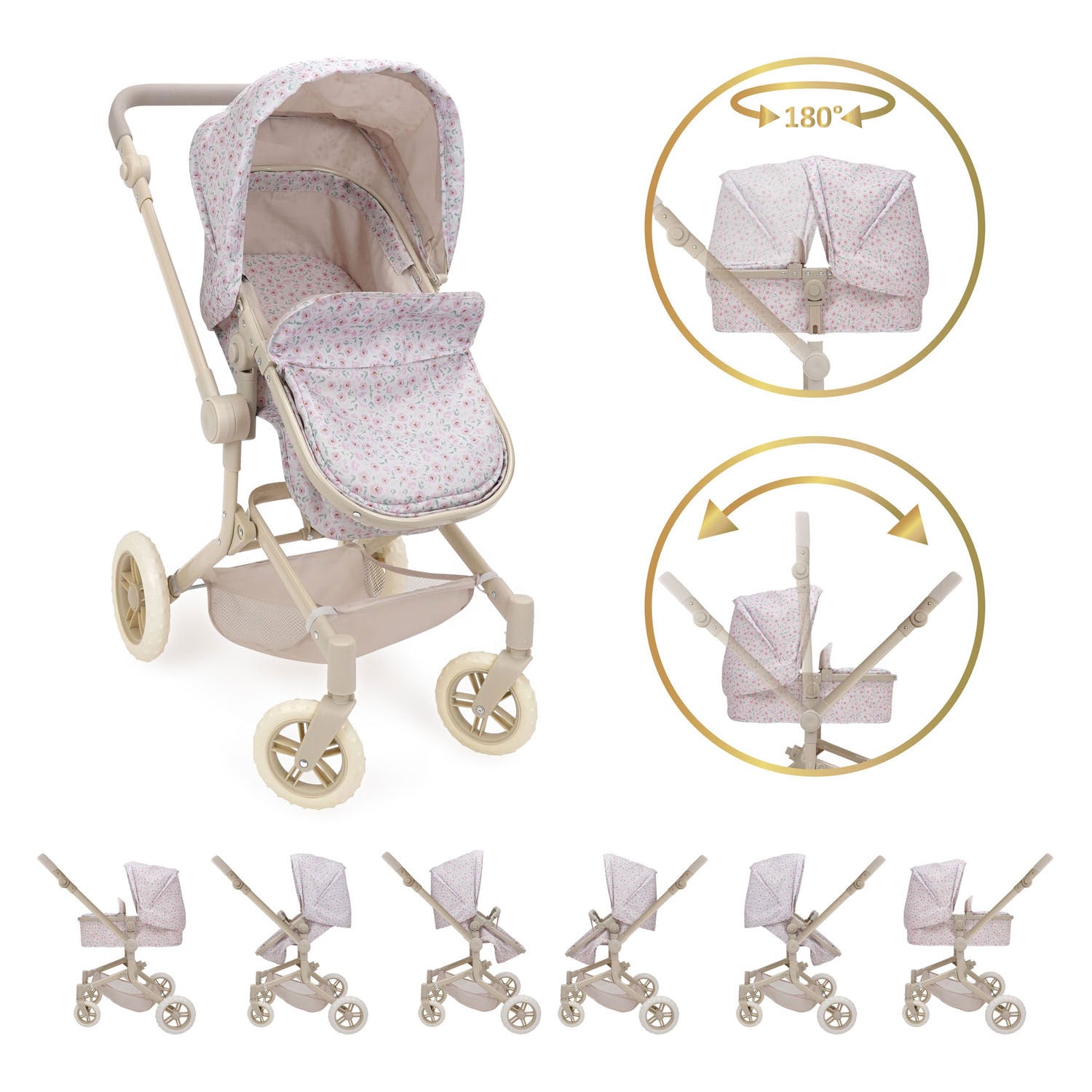 509 Crew - 509 Crew Citypark 2-in-1 deluxe poppenwagen & buggy