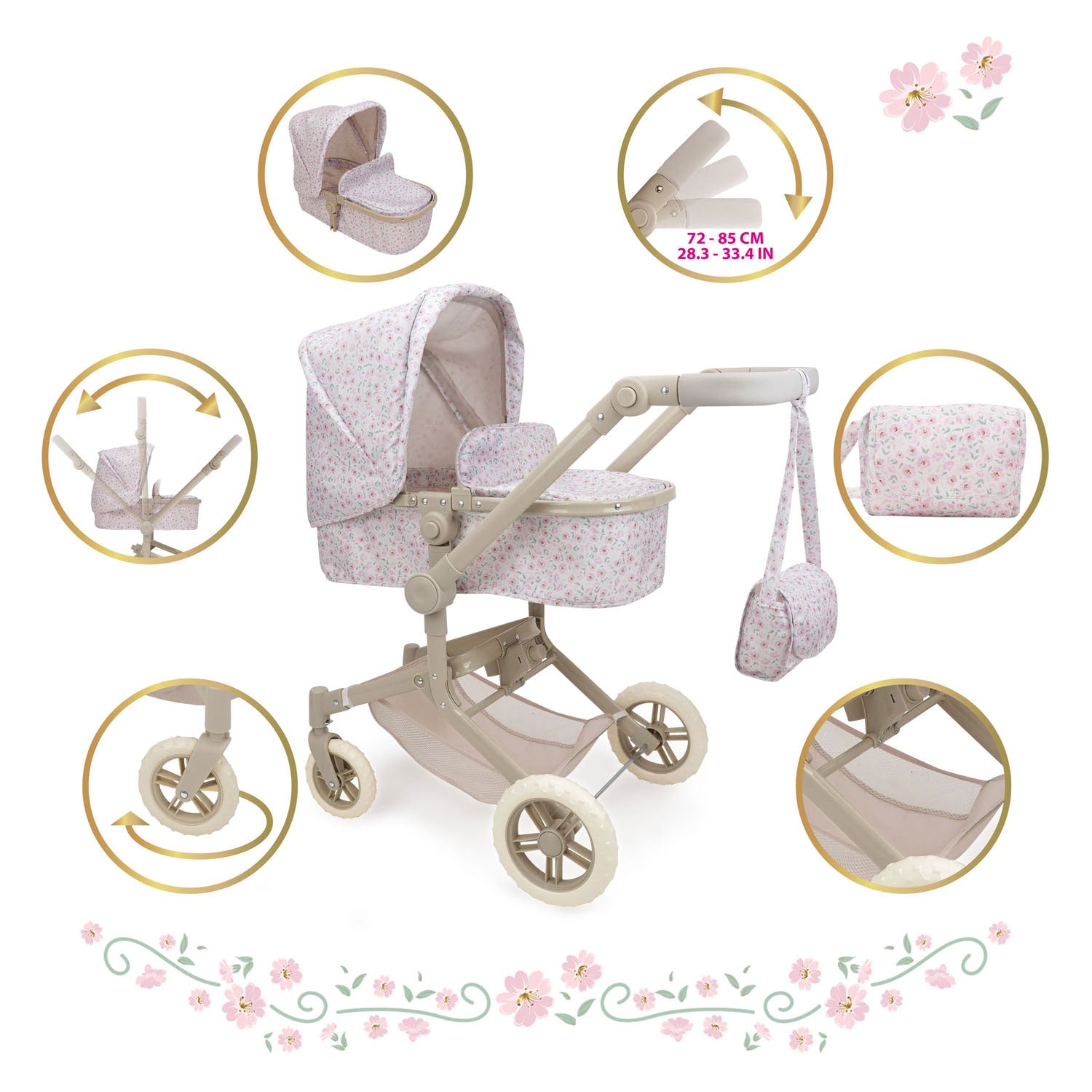 509 Crew - 509 Crew Citypark 2-in-1 deluxe poppenwagen & buggy