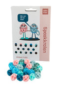 Perles de parole de vélo Pexkids "Balls Sorted 6 couleurs (30 pièces sur carte)